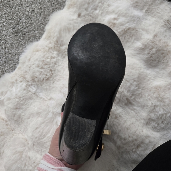 Kurt Geiger London Leather Heeled Peep toe Boots Size 38 #123 - Picture 5 of 10